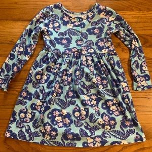 Floral blue and purple Hannah Anderson girls dress